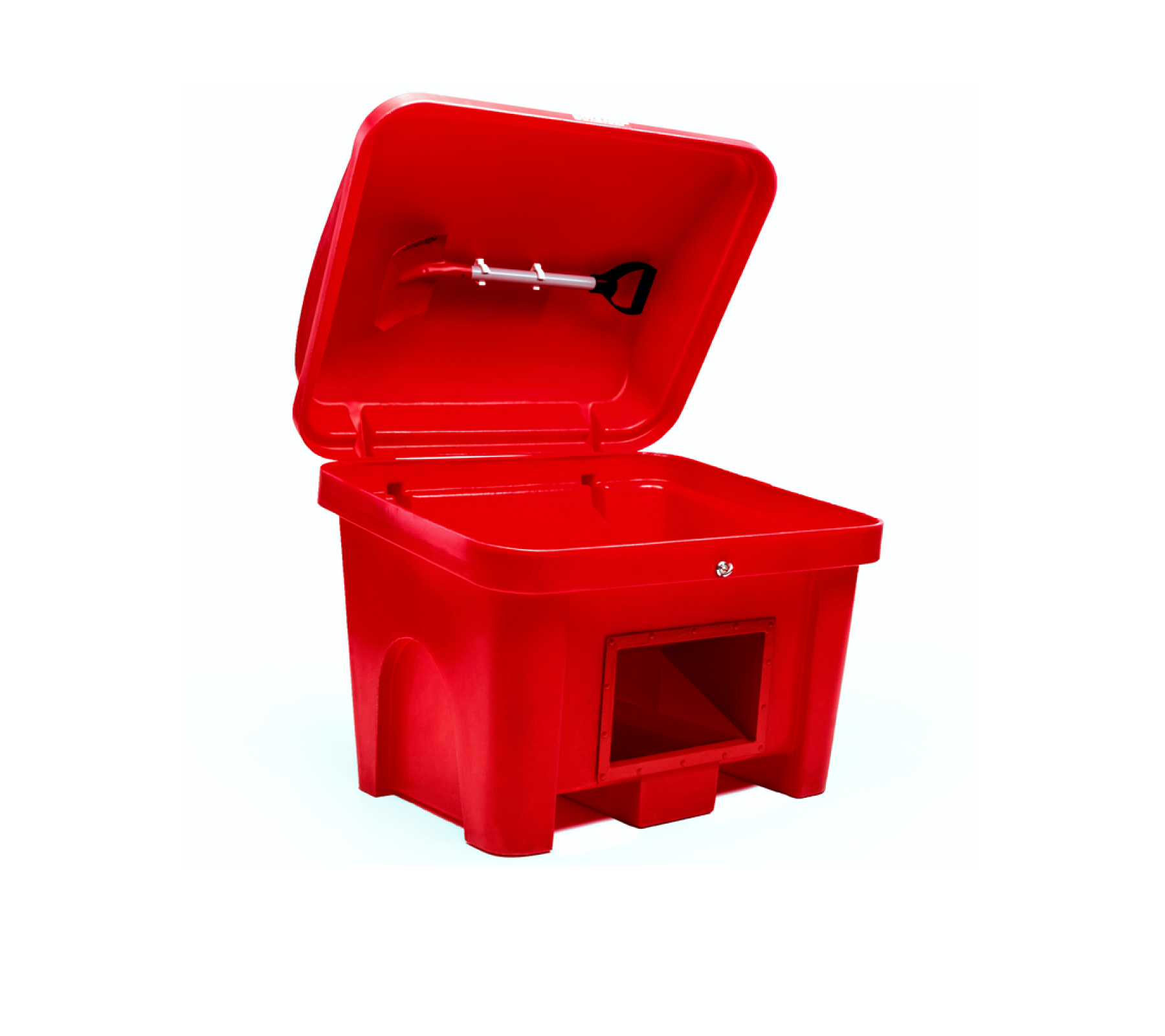 Ящик для песка BOXSAND 0,5 м3 с дозатором и с нишами для вил погрузчика
