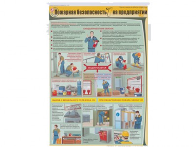 Плакат "Пожарная безопасность на предприятии"
