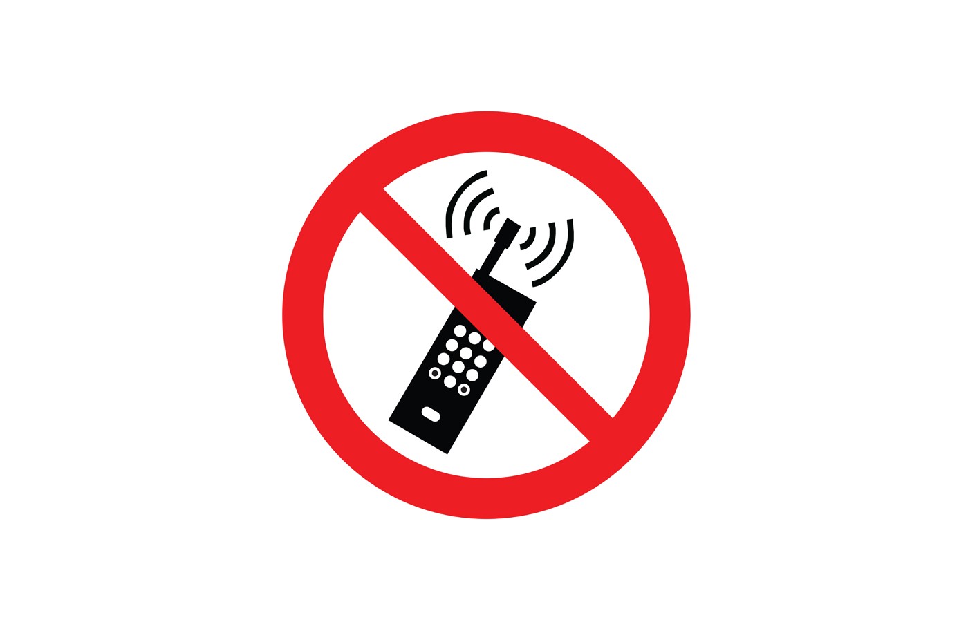 Знак безопасности "Запрещается пользоваться мобильным (сотовым) телефоном или переносной рацией"