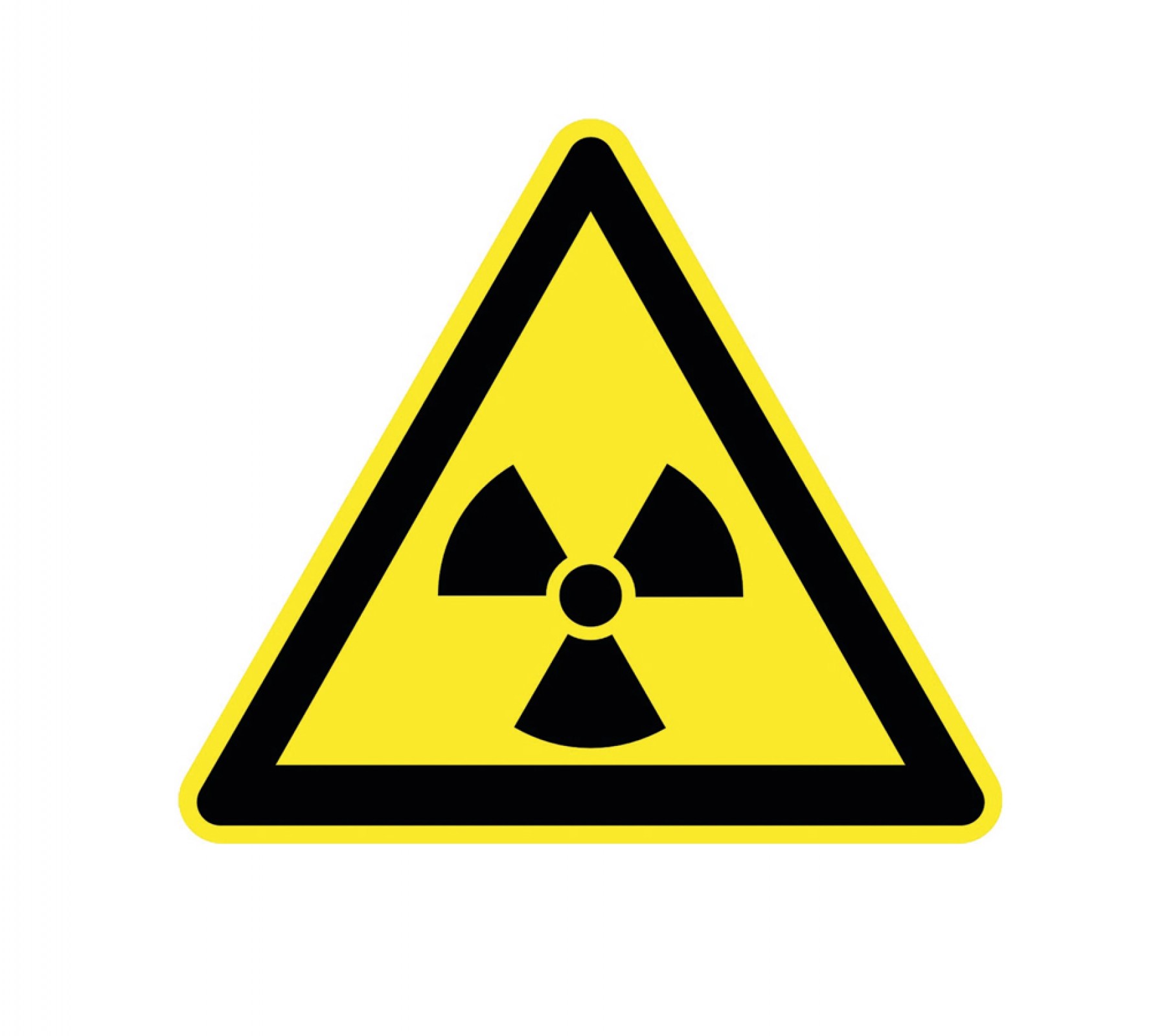Опасно. Радиоактивные излучение вещества или ионизирующее